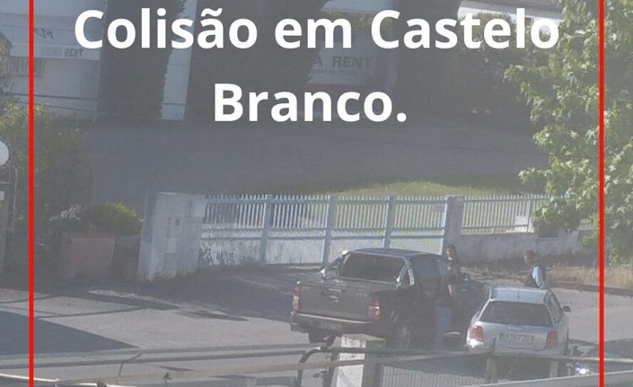Dois automóveis colidiram esta manhã na zona industrial de Castelo Branco