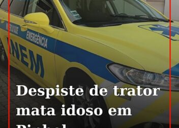 Idoso morre após acidente com trator