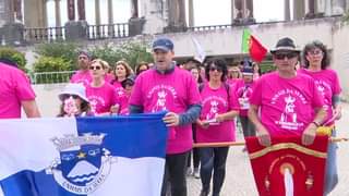 Nos Caminhos da Fé: Grupo de Peregrinos Unhais da Serra chegam ao Santuário de F