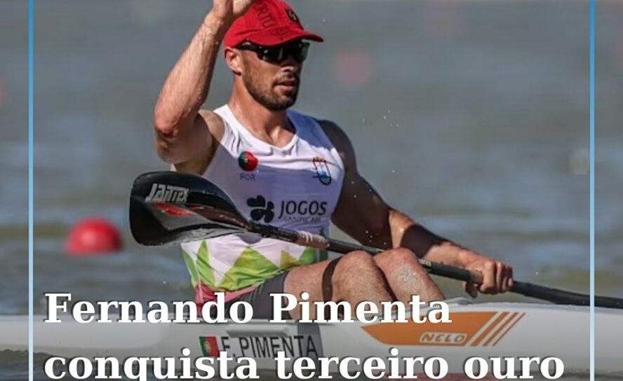 O canoísta português Fernando Pimenta arrecadou hoje a terceira medalha de ouro