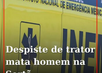 O despiste de um trator provocou hoje a morte de um homem em Sorvel Cimeiro