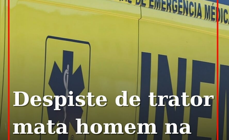O despiste de um trator provocou hoje a morte de um homem em Sorvel Cimeiro