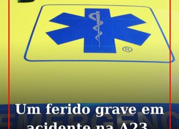 Um ferido grave é o resultado de uma colisão entre dois veículos ligeiros de pas