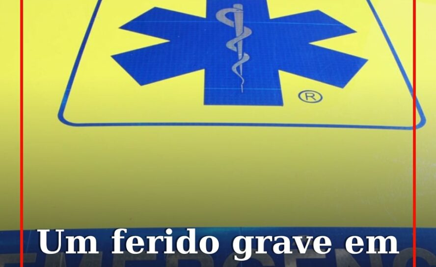 Um ferido grave é o resultado de uma colisão entre dois veículos ligeiros de pas