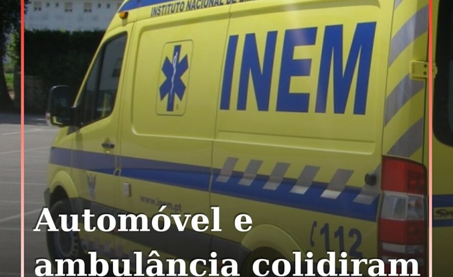 Uma colisão na EN238, em Estreito, no concelho de Oleiros