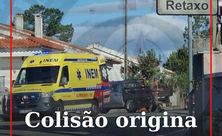 Uma colisão rodoviária ocorrida esta manhã de sexta-feira à entrada de Retaxo