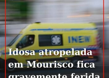 Uma mulher de 84 anos sofreu ferimentos graves na sequência de um atropelamento