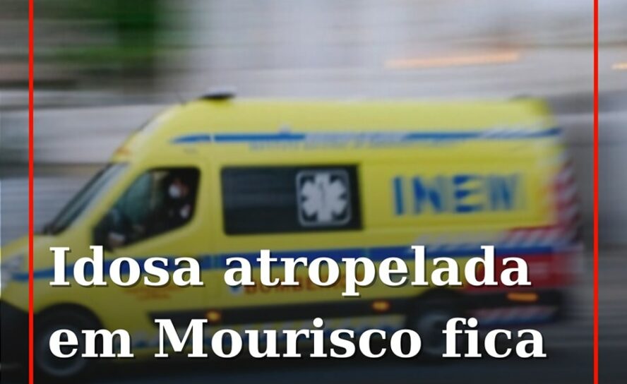 Uma mulher de 84 anos sofreu ferimentos graves na sequência de um atropelamento