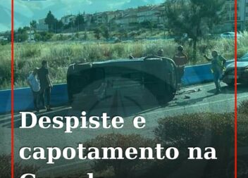 Acidente na Guarda faz um ferido e condiciona circulação
