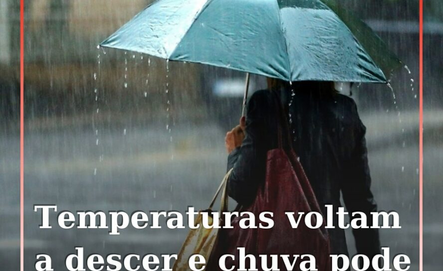 As temperaturas vão sofrer uma descida significativa
