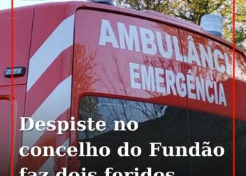 Despiste de automóvel provoca dois feridos