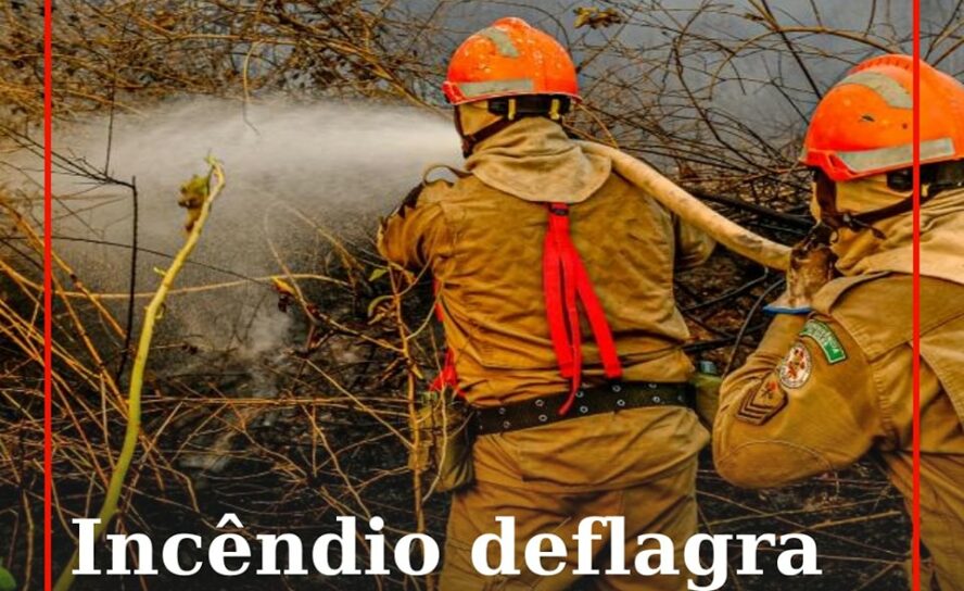 Os Bombeiros estão a ser mobilizados para um incêndio que deflagrou na Sapateira
