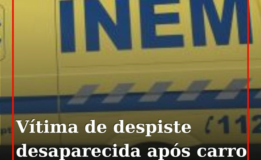 Um automóvel despistou-se para dentro de uma lagoa, na localidade de Tourais