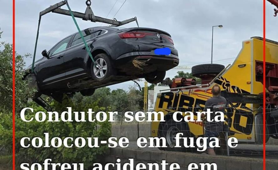 Um condutor que seguia sem habilitação legal para o efeito