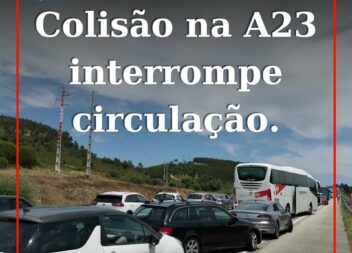 Um ferido grave após colisão na A23