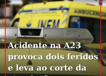 Um ferido grave e um leve em despiste na A23