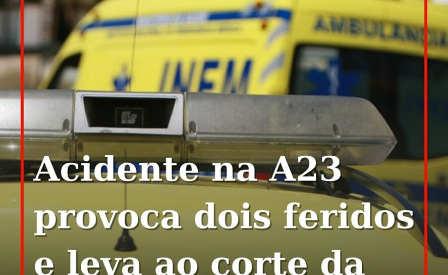 Um ferido grave e um leve em despiste na A23