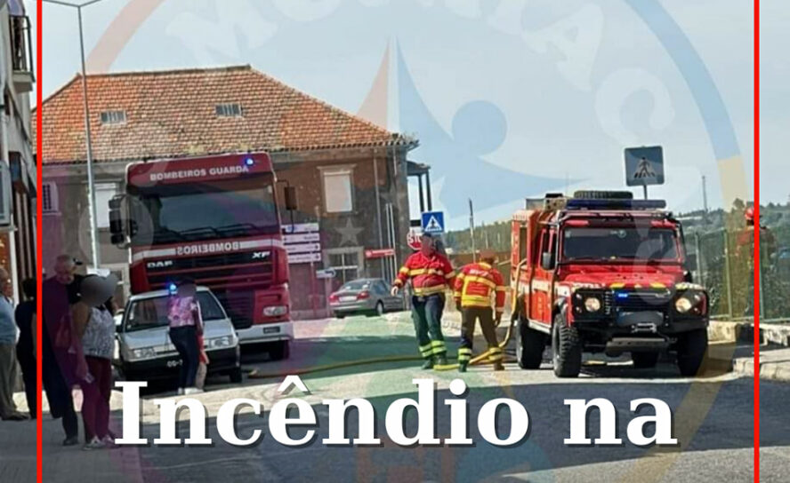 Um incêndio deflagrou na Av. Da Estação (Rua António Sérgio)