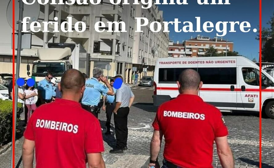 Colisão entre carro e mota faz um ferido