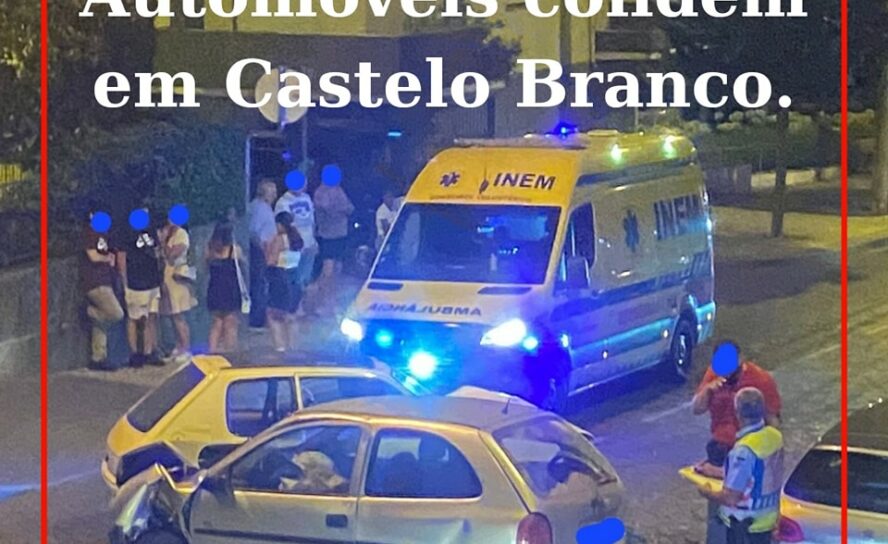 Dois veículos ligeiros de passageiros colidiram de forma aparatosa na Av. Afonso