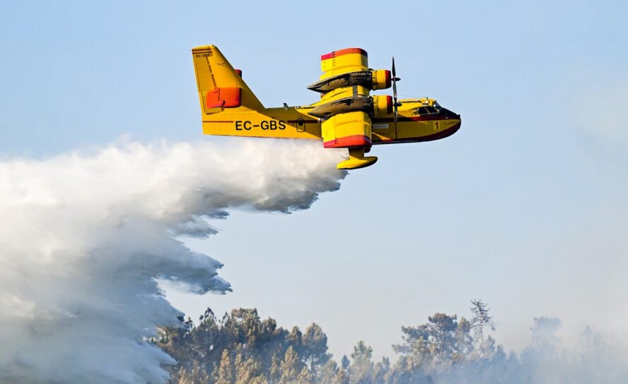 Incêndio em Castelo Branco resolvido. Dois bombeiros sofrem ferimentos leves