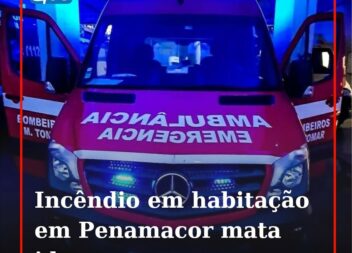 Incêndio provocou a morte a homem de 80 anos
