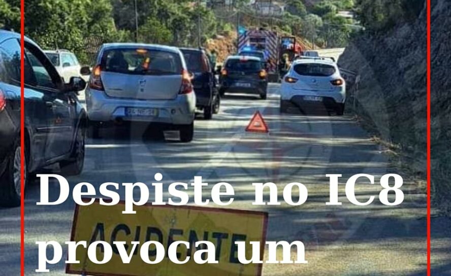 Um ferido em despiste no IC8
