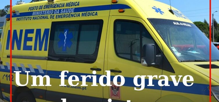 Um homem de 45 anos foi transportado para o Hospital Amato Lusitano