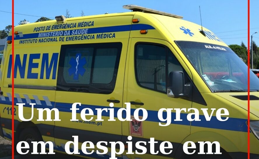 Um homem de 45 anos foi transportado para o Hospital Amato Lusitano