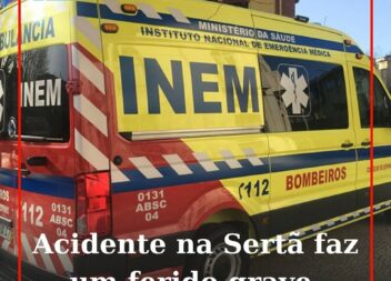 Um homem de 64 anos de idade, sofreu ferimentos graves enquanto operava uma auto