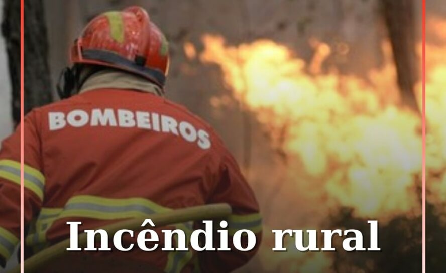 Um incêndio rural deflagrou esta tarde, em Girabolhos, no concelho de Seia