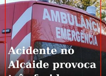 Uma colisão rodoviária na EN18, em Alcaide, no concelho do Fundão