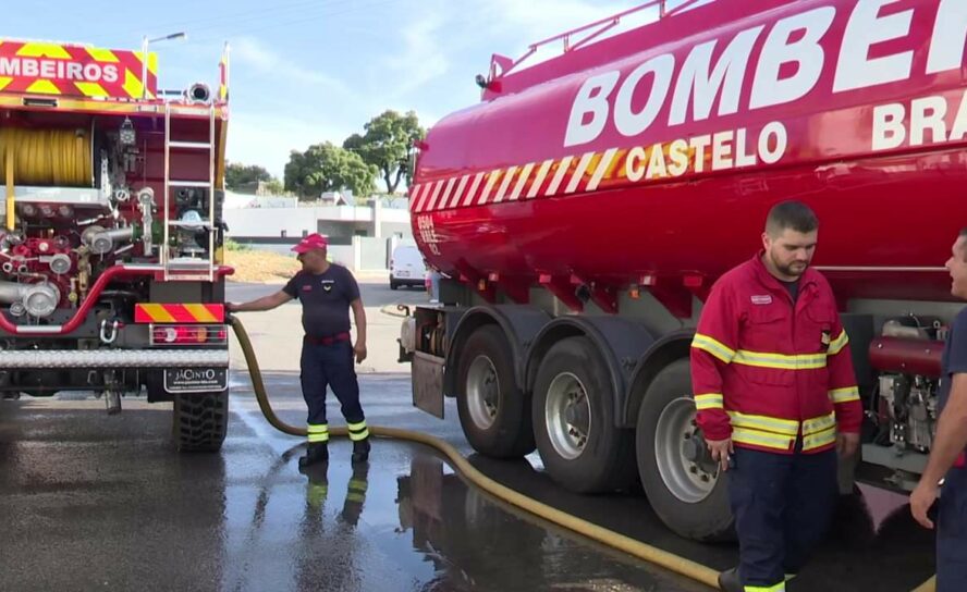 Incêndio deflagra em Castelo Branco