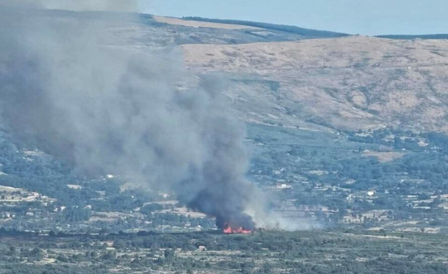 Combate a incêndio em Celorico da Beira a decorrer favoravelmente