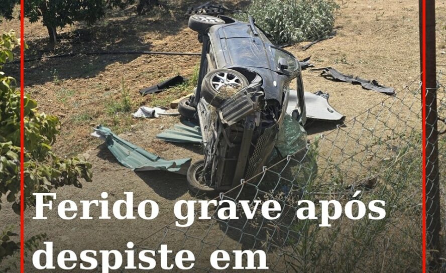 Despiste em Juncal do Campo origina ferido grave