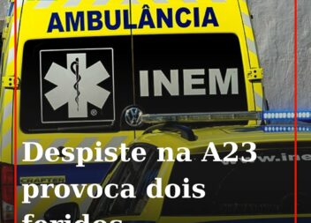Duas pessoas ficaram feridas após um despiste na A23, ao km 101