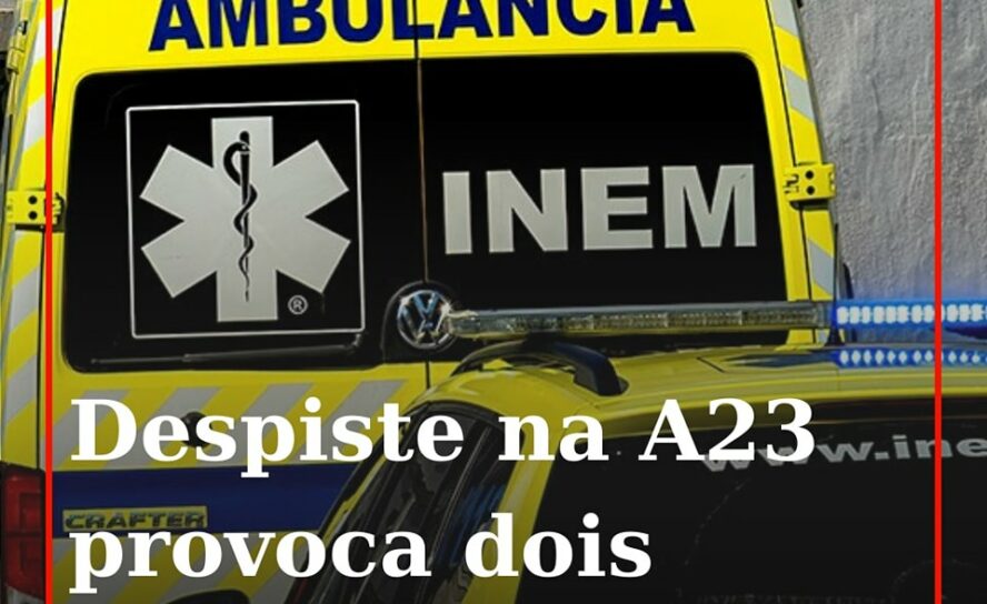Duas pessoas ficaram feridas após um despiste na A23, ao km 101