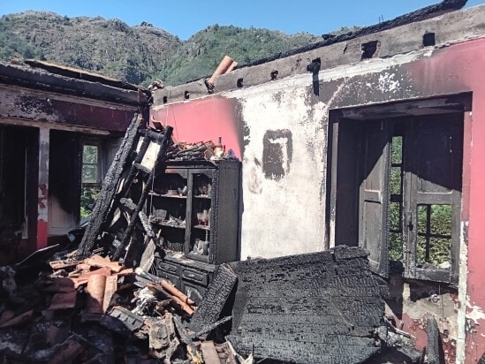 Incêndio destrói casa de Guarda Florestal no Gerês