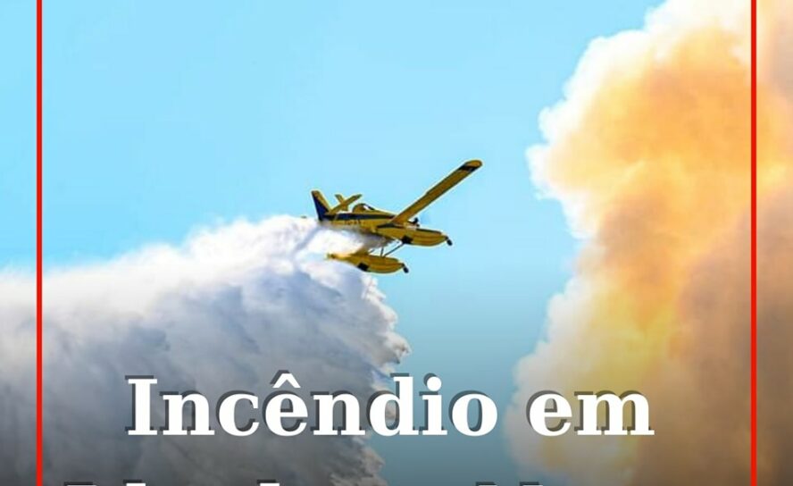 Incêndio mobiliza mais de uma centena de operacionais