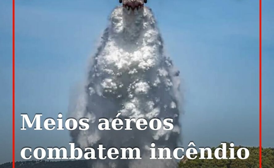 O alerta para um incêndio em Erada, no concelho da Covilhã