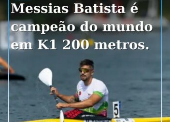 O canoísta português Messias Baptista sagrou-se hoje campeão do mundo em K1 200