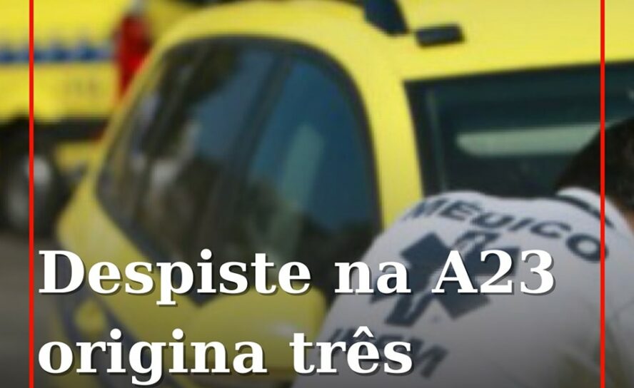 Três pessoas ficaram feridas esta manhã na sequência de um despiste na A23