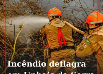 Um foco de incêndio numa zona de mato deflagrou em Unhais da Serra