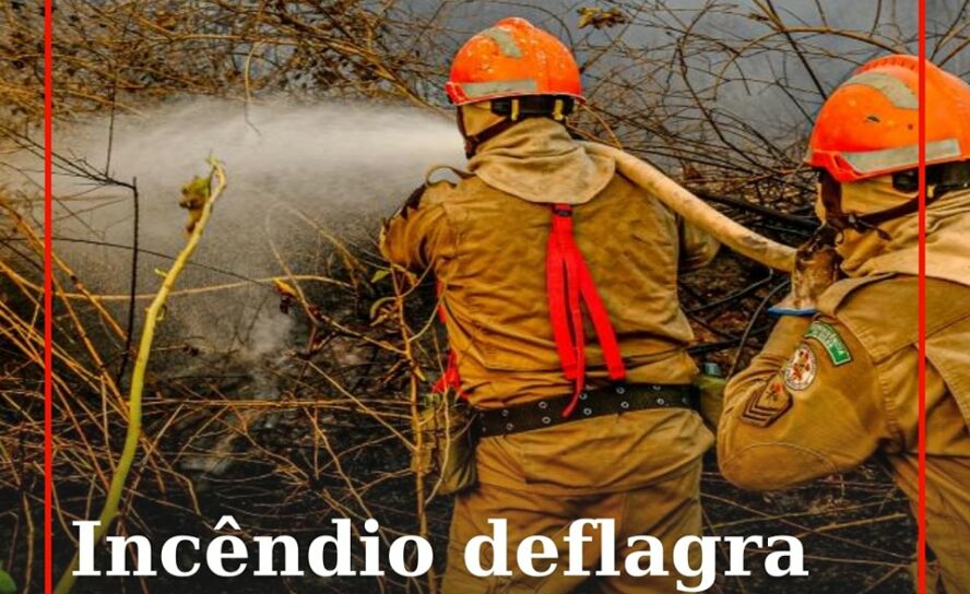 Um foco de incêndio numa zona de mato deflagrou em Unhais da Serra
