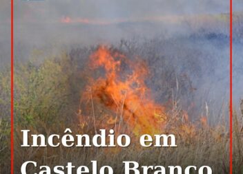Um foco de incêndio numa zona de mato deflagrou na Sapateira, em Castelo Branco,