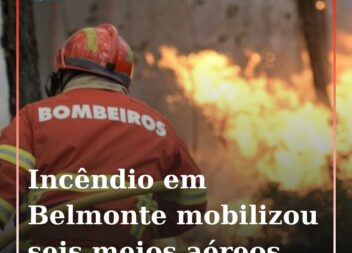 Um incêndio que lavrou uma zona maioritariamente constituída por mato, em Maçain