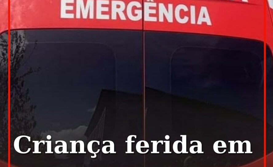 Uma criança com cerca de 12 anos de idade sofreu ferimentos ligeiros na sequênci
