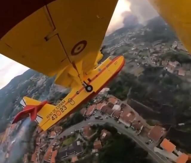 Canadair espanhol já combate fogos em Portugal
