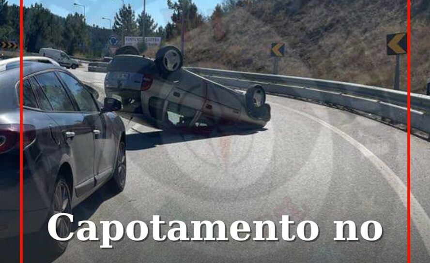Despiste seguido de capotamento no IC8