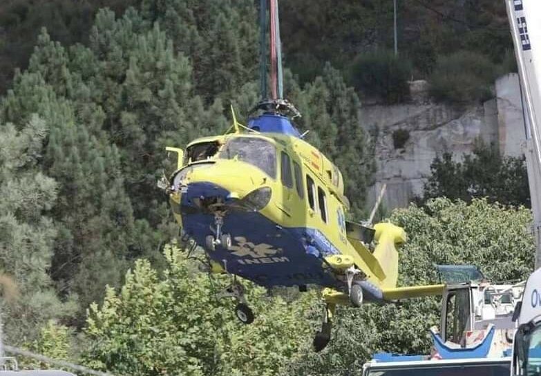 Helicóptero do INEM já foi retirado